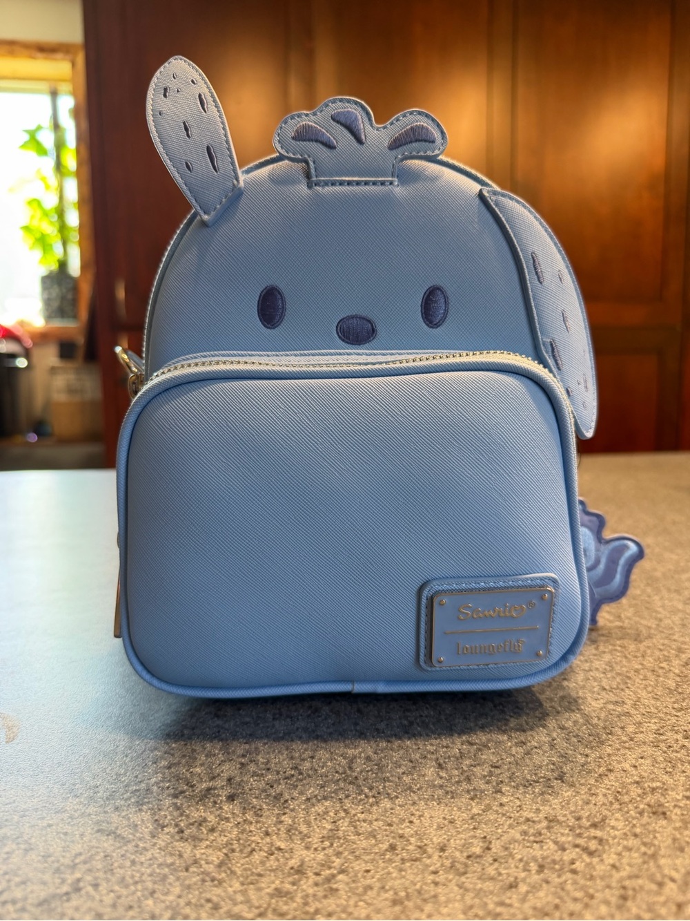 Sanrio Light Blue Character Mini Backpack with Ear Accents